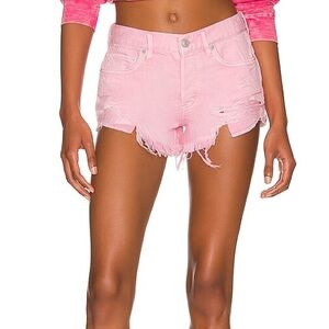 We The Free Cutoff Pink Denim Shorts